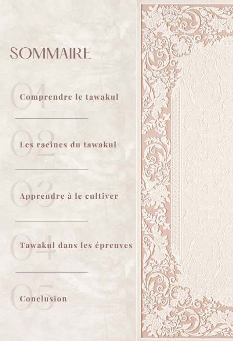 Tawakul - Croire comme l'oiseau au matin